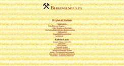 Desktop Screenshot of bergingenieur.de